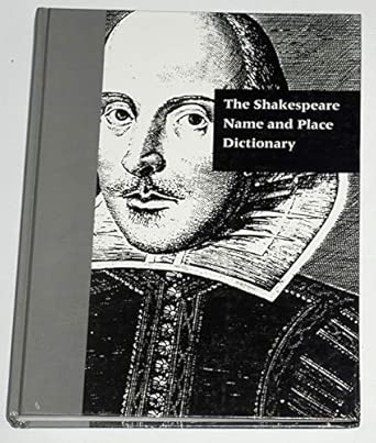 The Shakespeare Name and Place Dictionary book cover