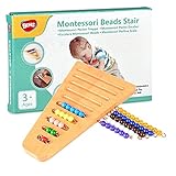 BOHS Montessori 1-10 Perlentreppe mit Halter - Montessori Math Manipulatives Material - Vorschulerziehung Lernspielzeug