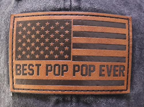 Image of Best Dad Ever American Flag Hat,Adjustable Cotton Embroidered Fathers Day Birthday Gifts for Papa Baseball Cap