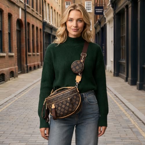 Image of Crossbody Purse for Women Small Crossbody Bags Trendy Vegan Leather with Adjustable Shoulder Straps Gift for Mother Wife Mom