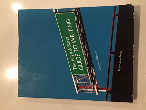 ALLYN+BACON GUIDE TO WRITING > 1256853070 Book Cover