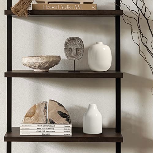 Oppsart Modern Ceramic Vases For Decor Set - Off White Decorative Flower Vase For Farmhouse Fireplace, Small Rustic Centerpiece Boho Decoration For Home Office Living Room Kitchen Shelf Table, 3-Pack #TOP6