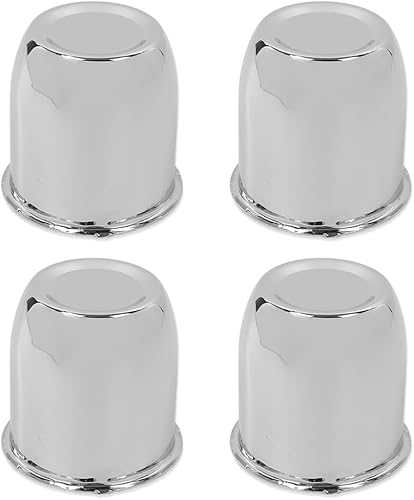 Miniatura 10 de PIT66 4 tapas centrales de rueda cromadas para llantas de remolque de 3 14 pulgadas, 3.25 pulgadas, orificio central, rayado ligero