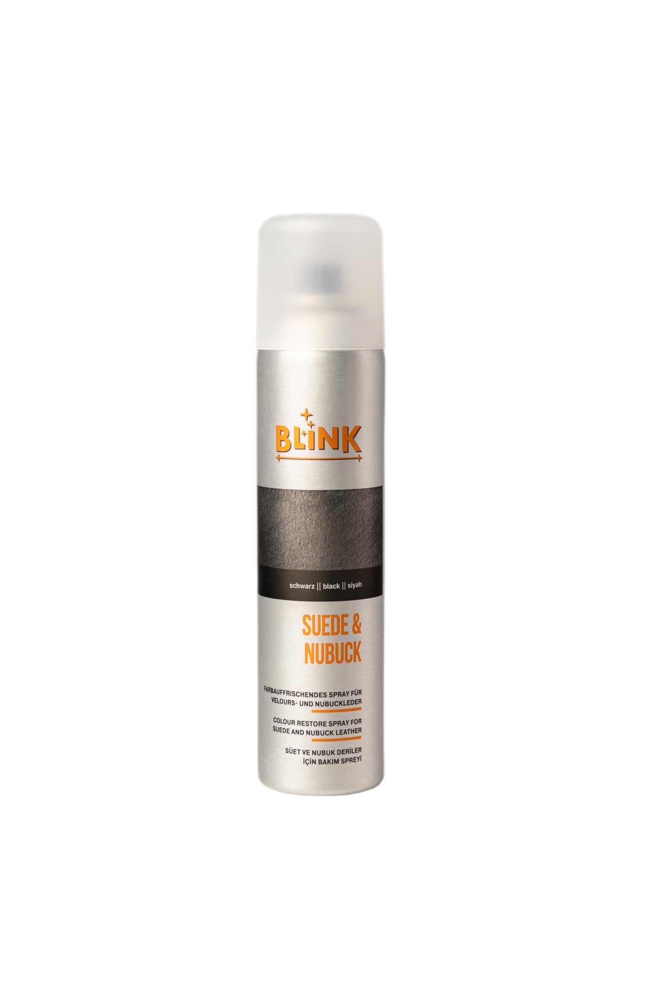 Blink Süet ve Nubuk Deriler İçin Renk Canlandırıcı Bakım Spreyi, 250ml, Siyah