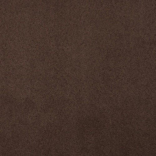 Solid Micro Suede Upholstery & Drapery Fabric 60" - Chocolate (By The Yard)