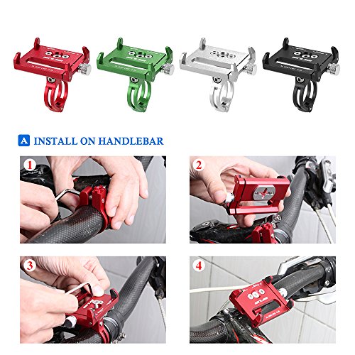 DECDEAL Mountian Bike Phone Mount Universal Celular ajustável para bicicletas Suporte para montagem