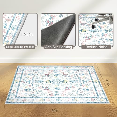 Office Chair Mat 47"x59", Chair Mat for Hardwood Floor, Non-Slip Rug by AmiRest - Used condition - Image 2