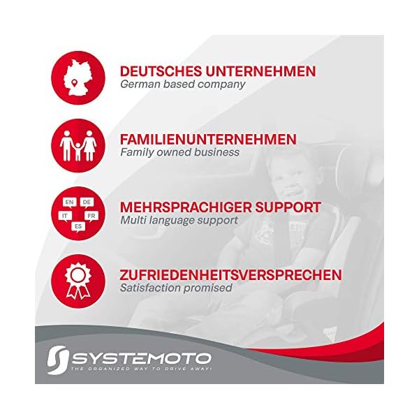 SYSTEMOTO Auto Sitzschoner für Kindersitze - Erstklassige Kindersitzunterlage in universeller Passform, Isofix-geeignet… – Bild 8