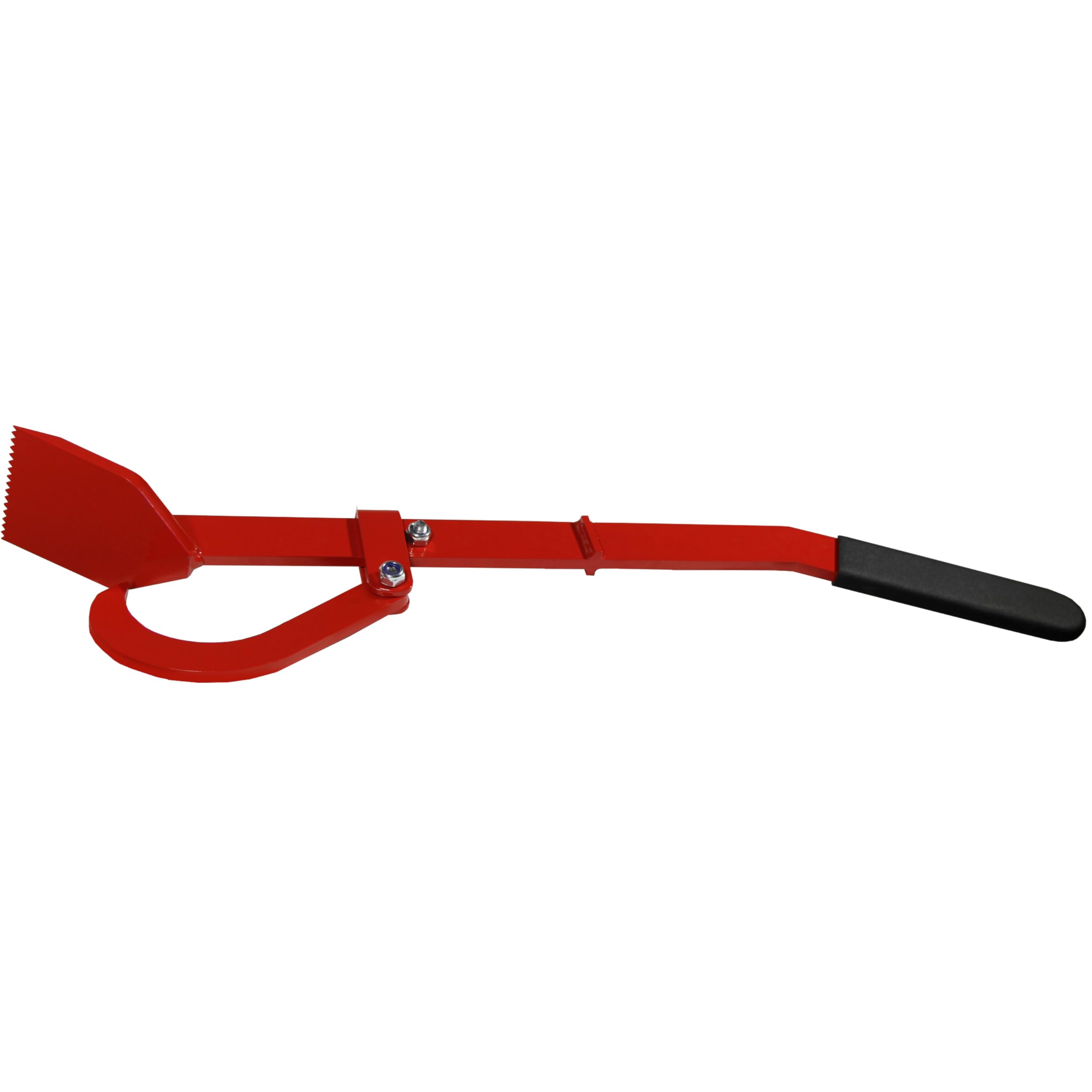 Fällheber Stammwender Holzwender Fällhilfe aus Stahl, 80-130 cm verstellbar, Wendehaken Ergonomischer Rutschfester Handgriff Rot (F1 - 80cm)