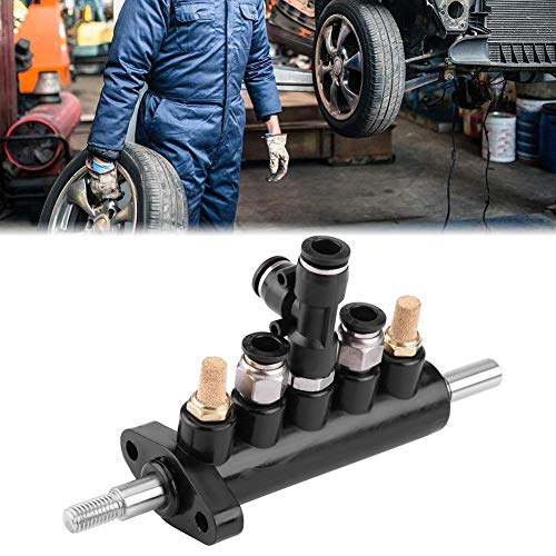 Image of Control Valve Foot Pedal for Tire Changer Machines Duty Steel Construction with Mufflers 8mm Pipe Diameter Compatible with Type A(4)