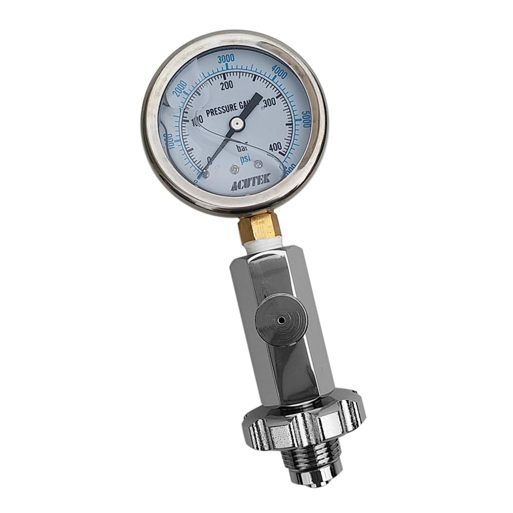 Scuba Diving Compass & Pressure Gauge Console, Color-Coded PSI/BAR Indicators, Streamlined Design