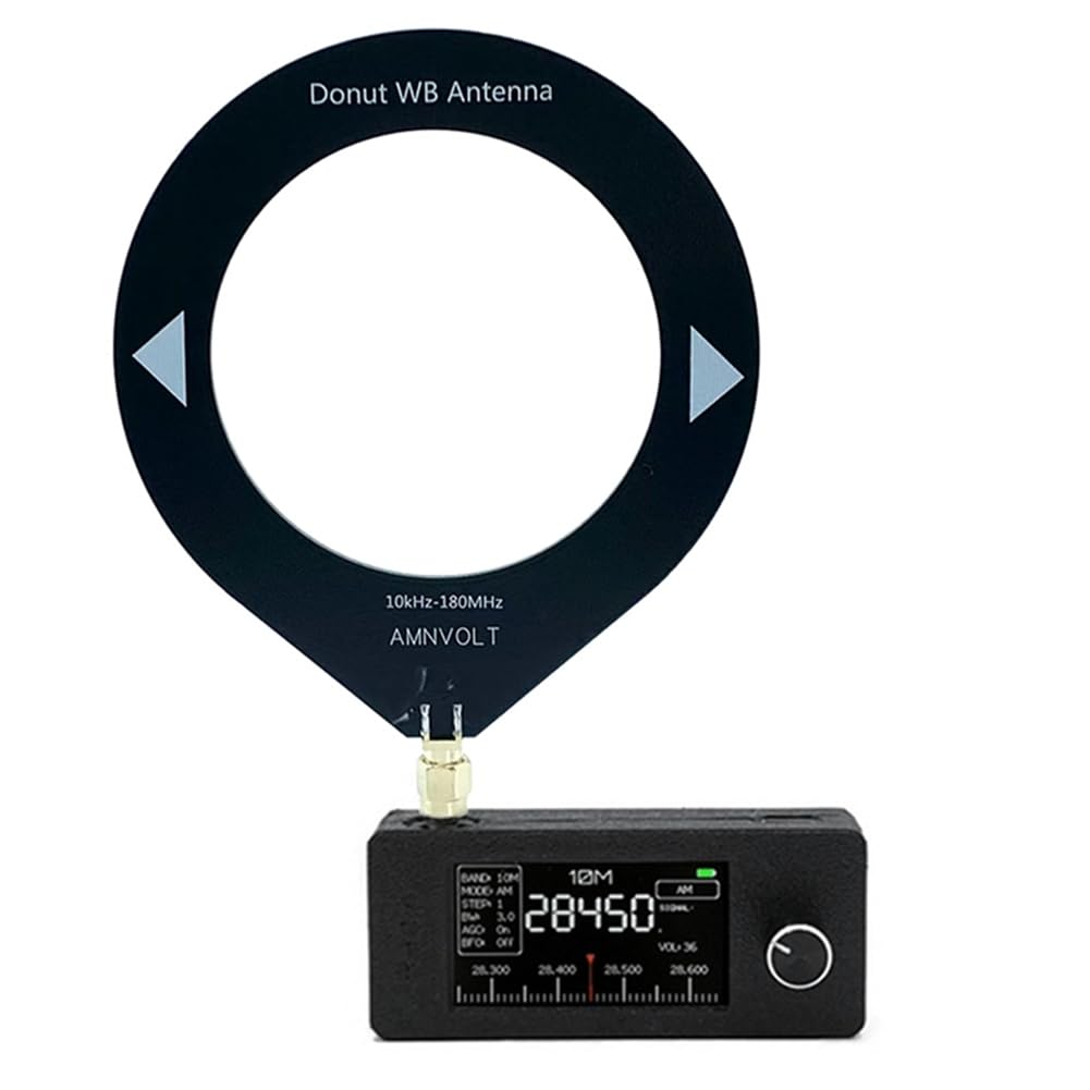 Kdouehg Radio Portátil SI4732 Multibanda | Cobertura 0.5-108 MHz Con Pantalla IPS De 1.9" Y Batería De 800mAh