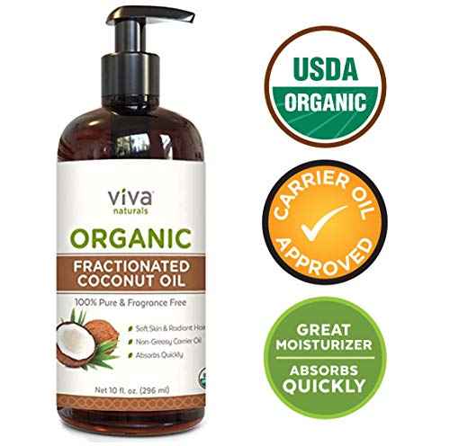 Organic Fractionated Coconut Oil - Amazing Massage Oil & Aromatherapy Carrier Oil