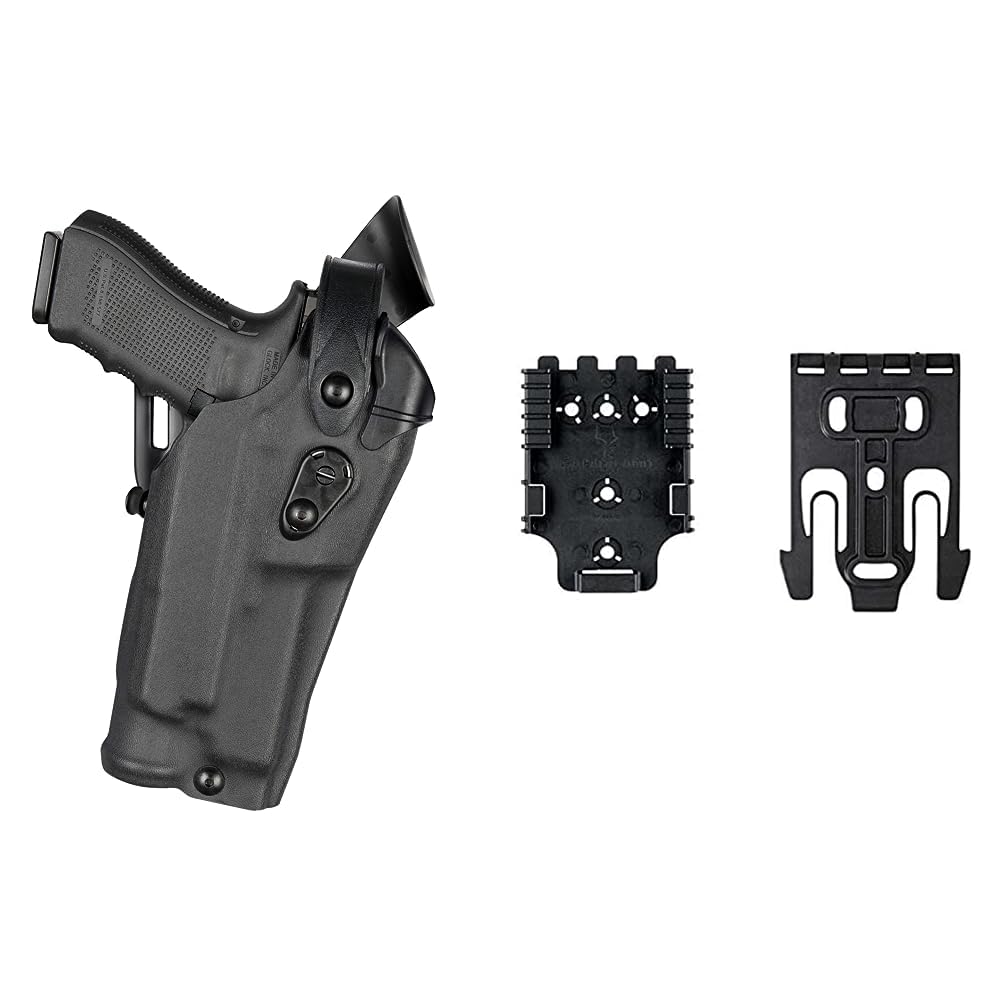 Safariland6360RDS Level Three Retention Duty Holster, Red Dot Sight Compatible, STX Plain Black, Right Hand, Fits: Glock 19/23 Surefire X300U