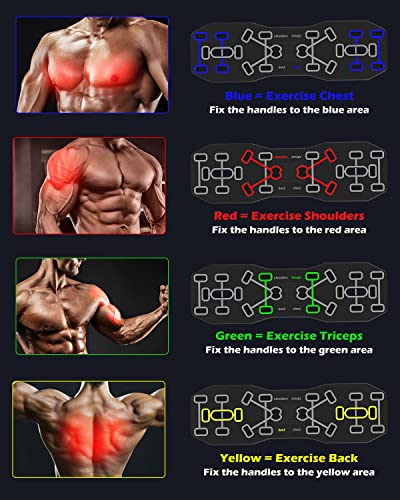 Lingteng Push Up Board, New Upgraded 12 In 1 Push Up Bar With Pushup Handles, Portable Multi-Function Foldable Home Gym, Pushup System For Chest, Triceps, Back, Abs Workout, Strength Training Equipment For Men & Women #TOP1