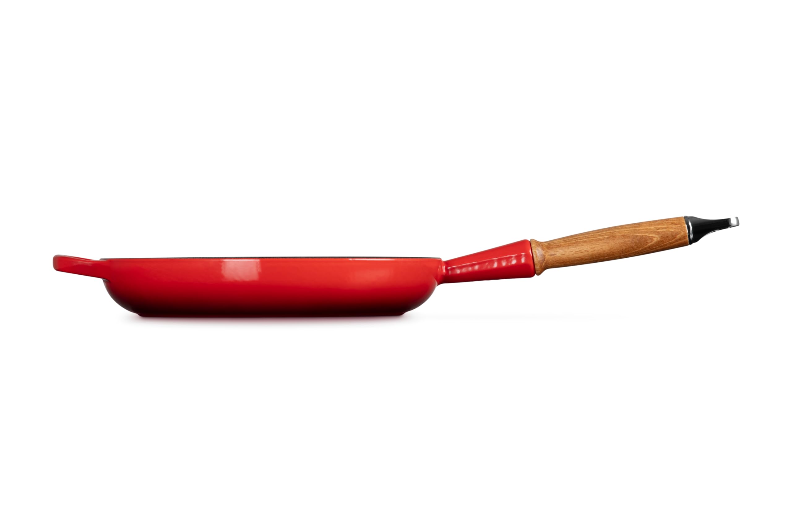 LE CREUSET Signature gusseiserne Bratpfanne mit Holzgriff 28 cm Kirschrot, 20258280600422