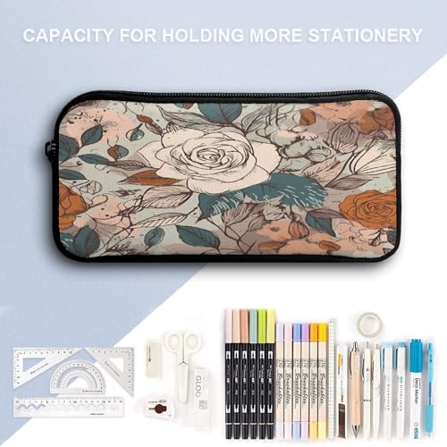 Retro Flower Pattern 3pcs Lightweight Travel Backpack Printed Backpack With Lunch Pack Storage Box Case4
