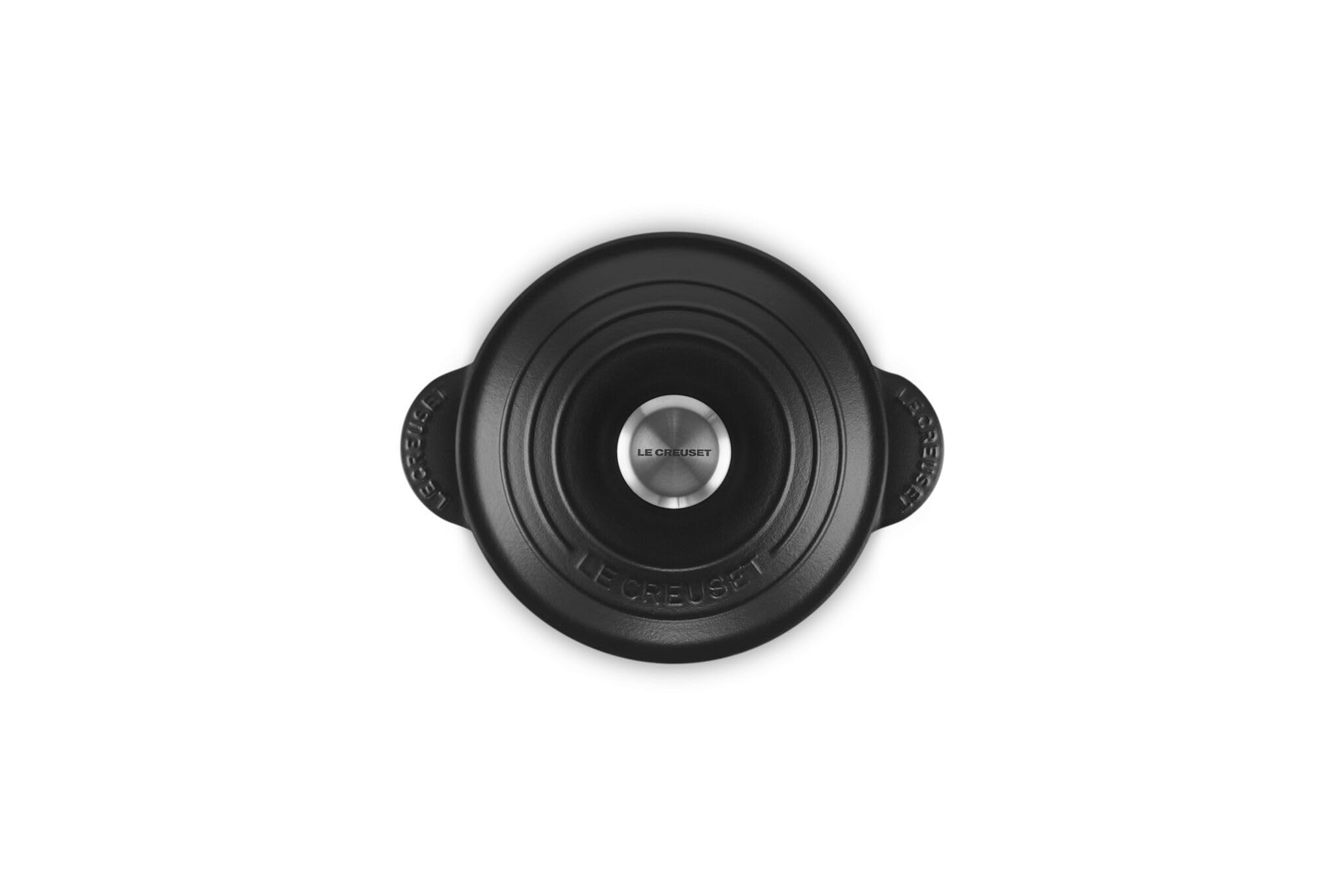 Le Creuset Cocotte Every de hierro fundido con tapa interior de cerámica de gres, 18 cm, 2 litros, Negro Mate, 41110180000460