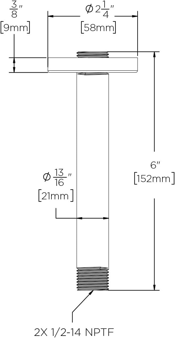 Speakman S-2580-MB Bathroom-Hardware, 6 inches, Matte Black