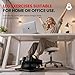 MOMODA Under Desk Elliptical Stepper,Mini Exercise Bike for Senior with 12 Adjustable Speed/Resistance, Pedal Exercise with Remote Control & Non-Slip Pad for Home Office