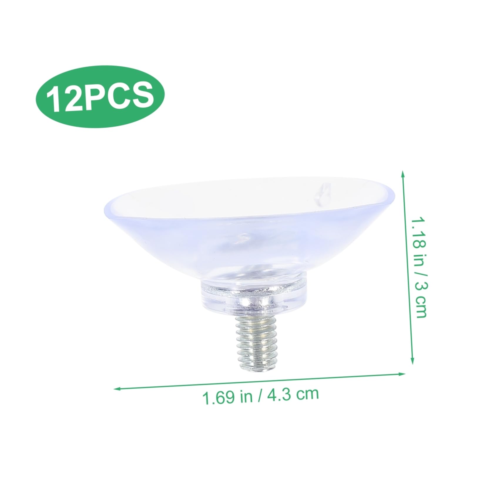 NUOBESTY 3 Juegos De Ventosas De Tornillo con Almohadilla Antideslizante Y Tuerca para Ventana Multiusos Ventosas para Tornillos De Hogar para Superficies De Vidrio Potentes Ventosas