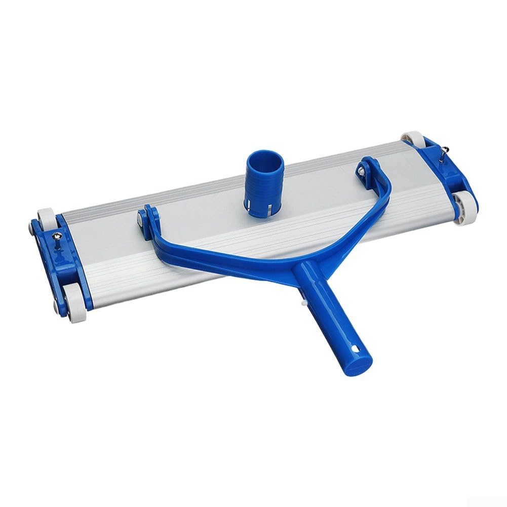 Cabezal de aspiradora de piscina de 14 pulgadas, limpiador de succión de aluminio ligero para piscinas de hormigón con manguera estándar para fregar suelos eficientes