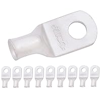 Vista 118 de SELTERM 25 piezas de lengüetas de cable de batería de cobre estañado de grado marino de 2/0 AWG de 3/8 pulgadas, terminales de anillo de calibre 00