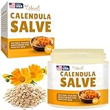 Calendula Ointment – Calendula Cream & Natural Calendula Salve – Repair Ointment for Itch Relief & Dry Skin – Herbal Care for Cuts, Burns, Bug Bites, Diaper Rash & Tattoo Care – Gentle for Babies