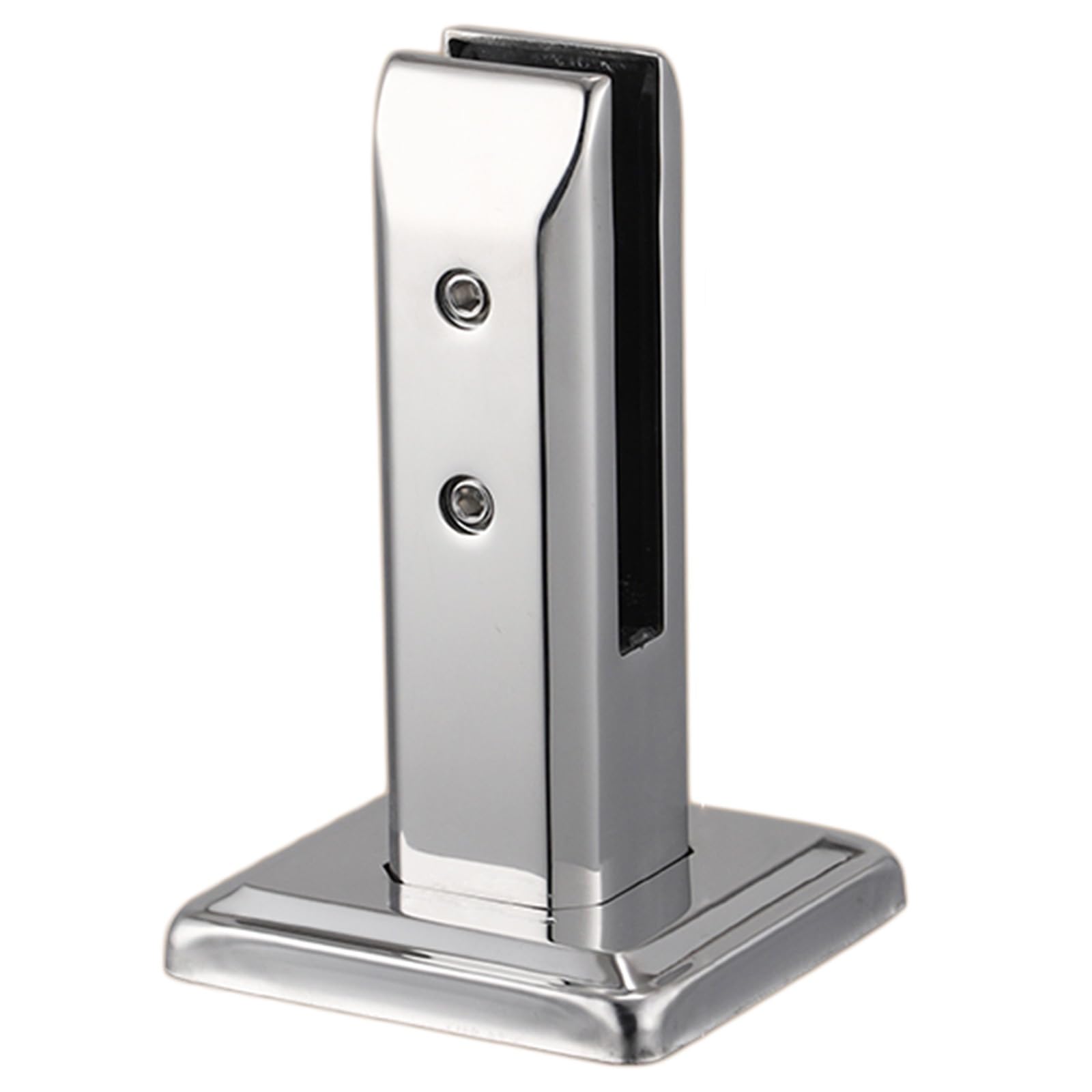Abrazaderas para barandillas sin orificios, acero inoxidable 304 plata pequeña