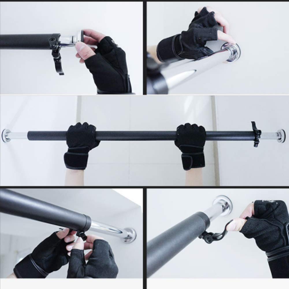 HUAHUA Puerta de artículos Deportivos de Interior perforación Libre en Barra Horizontal de la Aptitud de Pull-up en la Pared (Size : 70-95cm)