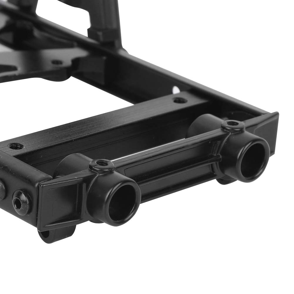 plplaaoo RC Axial SCX10 6 x 6 zestaw ram karoserii, trwały metal, lekkie części do modernizacji modeli Crawler w skali 1:10, 90046, 90047, 90027, 90028, czarny, 170 mm