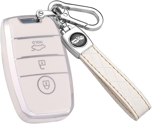 Miniatura 6 de ontto Llavero de 4 botones, funda suave y duradera, protección completa para Kia Forte Koup Optima Rio Negro