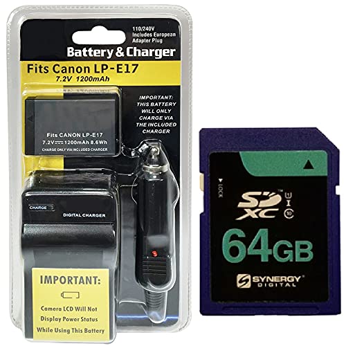 Synergy fW^ANZT[LbgACanon EOS M5~[XfW^Jƌ݊:PTLPE17obe[ASY-SD64GB[J[h