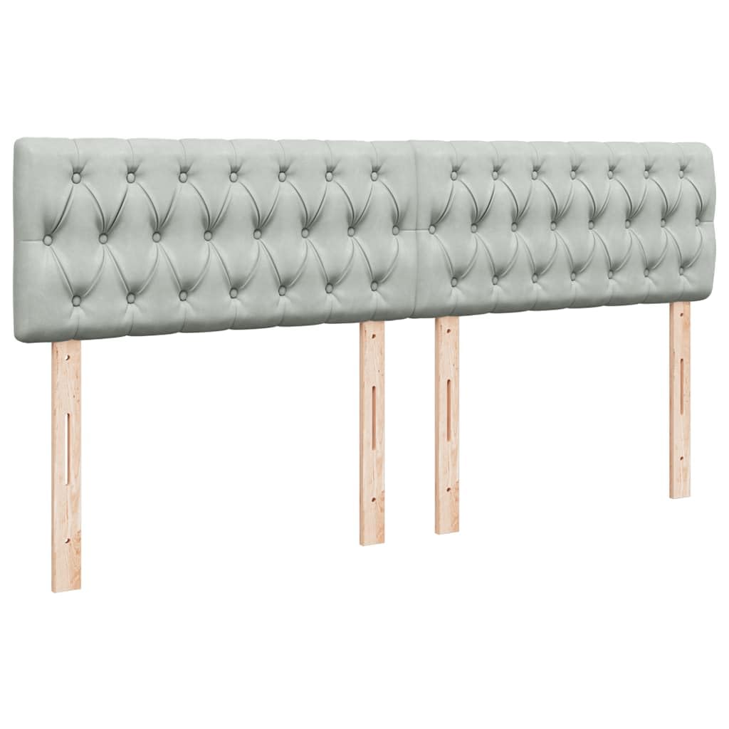 Cama con somier de 200 x 200 cm, terciopelo gris claro, con colchón de muelles ensacados y colchón, cama doble moderna de montaje rápido, para dormitorio, habitación de invitados, accesorios