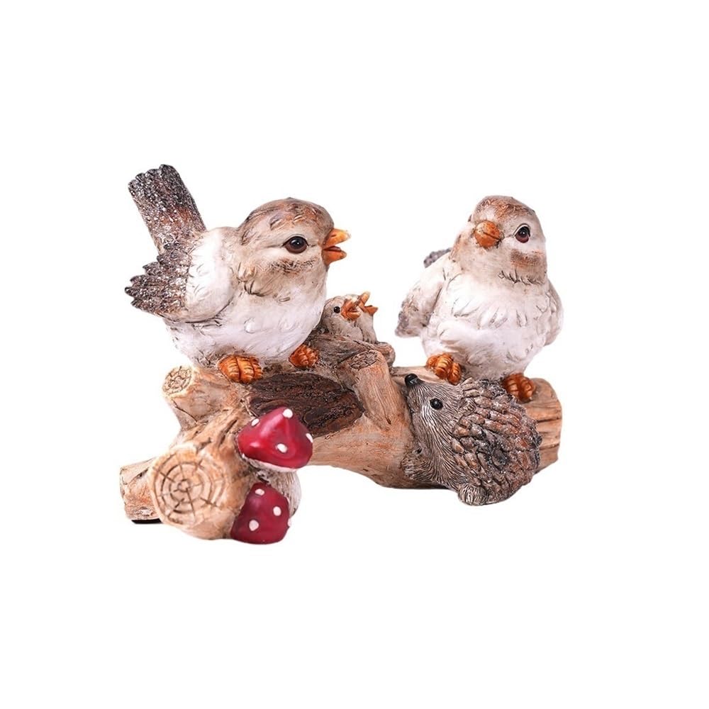 Wohndeko Gartenornamente aus Kunstharz im Retro-Stil, Vogelform, Balkon- und Außendekoration