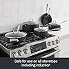 All-Clad HA1 Expert Hard Anodized Nonstick Cookware Set (10 Piece) Pots, Frying Pans, Dishwasher-Safe, Oven-Safe Up to 500°F Compatible with All Stovetops (Gas, Electric & Induction) - Black #4