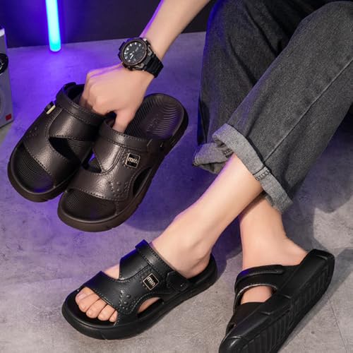 Premium Comfort Faux Leather-look Flip-back Convertible Outdoor EVA Sandals Sildes Summer Slippers For Men Indoor Footwear2