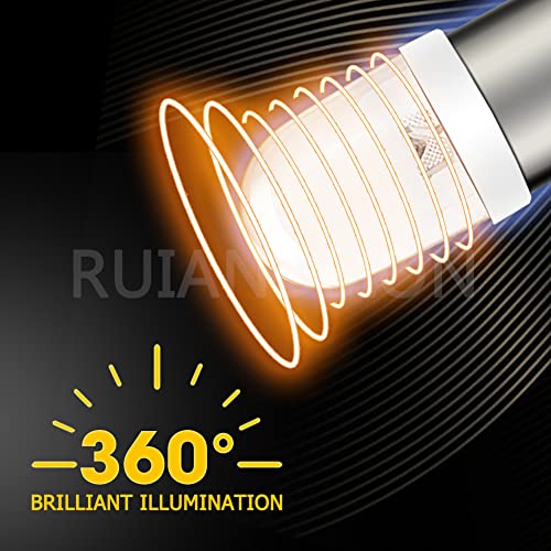 Ruiandsion Ba9S Led Bulb 120V Ac/Dc Led Miniature Bayonet 9Mm Ba9S Base Led Replacement Bulb For Indicator Pilot Light,White (Pack Of 4) #TOP2