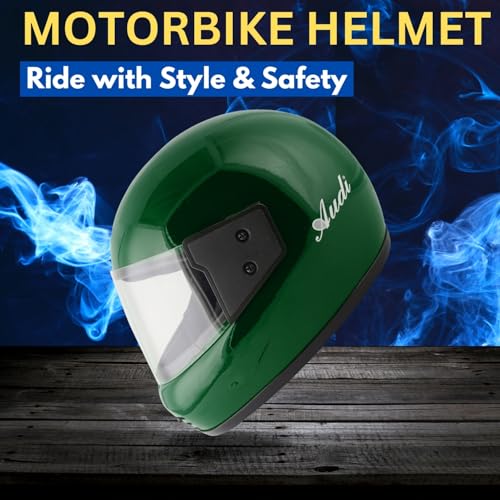 Image of Sage Square Audi Full Face Clear Visor Helmet | ISI Certified | High Standard Safety | Extra Comfort & Stylish