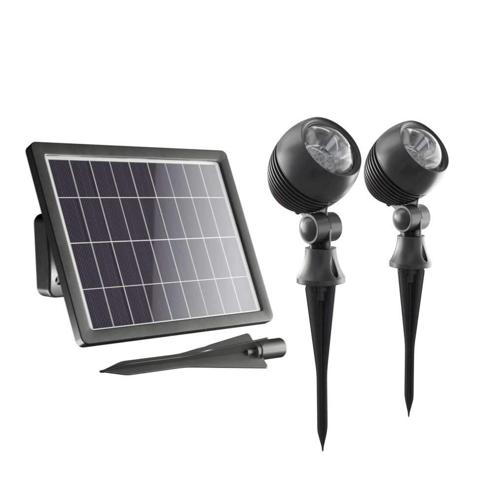 Solarcentre Globe al aire libre Funciona con energía solar Jardín Focos (Juego de 2)