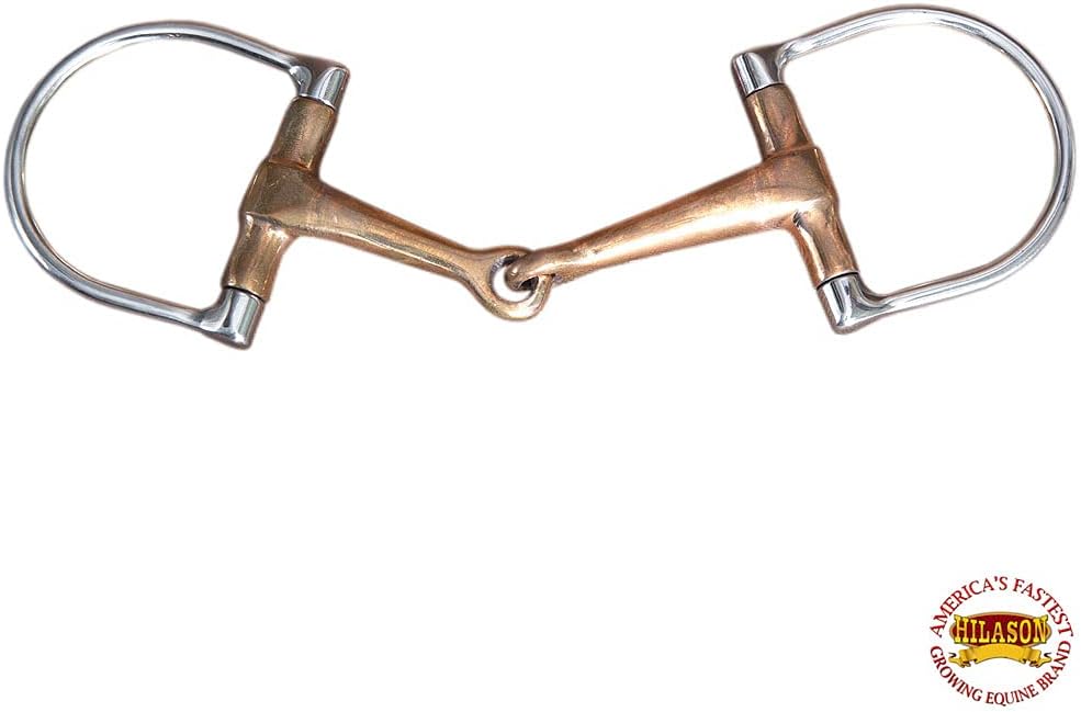 HILASON Western Horse Snaffle D Ring Bit Solid Stainless Steel