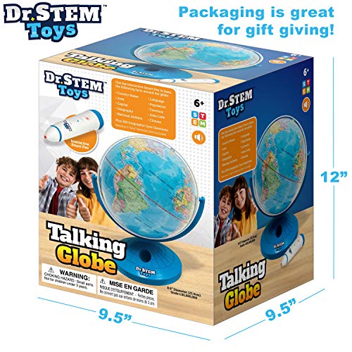 Thin Air Brands D584 Dr. Stem Toys Talking World Globe With Interactive Stylus Pen And Stand thumb #2