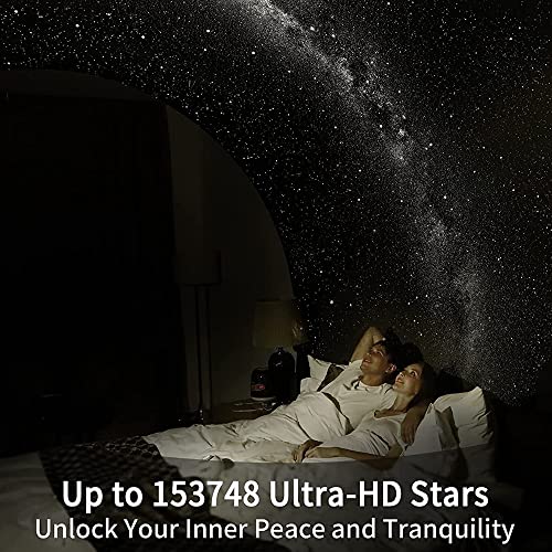 Syslux Star Projector, Planetarium Projector For Bedroom Ultra Clear Galaxy Night Light With 4K Replaceable 12 Galaxy Discs 360 Degree Rotation Real Sky Light For Kids Room Birthday Valentines Gift #TOP7