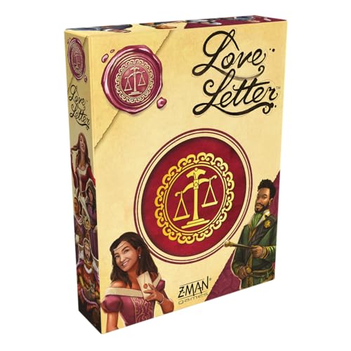 Z-Man Games, Love Letter Jeu de Cartes 2 à 6 Joueurs à partir de 10 Ans 15 Minutes en Allemand