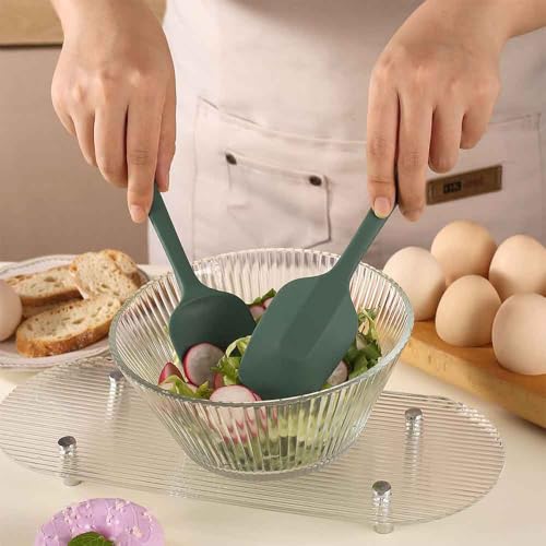 Silicone Spatula Set of 5-600°F Heat Resistant Kitchen Scraper Spatulas, Strong Steel Core and One-Pieces Seamless Design, Great for Cooking Mixing & Baking - BPA Free & Dishwasher Safe (green) - image 4