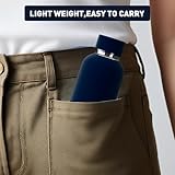 Exllena Insulated Water Bottle 350ml, Keeps Drinks Cold 24 Hrs, Dark Blue - Image 8