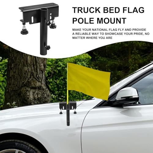 Matériel de fixation robuste pour support de remorque et mât de drapeau en acier de 26,67 cm - 5