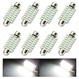 SAWE - 42mm 41mm (1.72") 24-SMD 3014 12V Super Bright Festoon Dome Map Door Trunk Light LED Bulbs 21