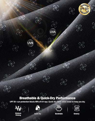 Image of Men's Golf Polo Shirts Dry Fit Performance Moisture Wicking Casual Print Golf Shirts for Men Breathable