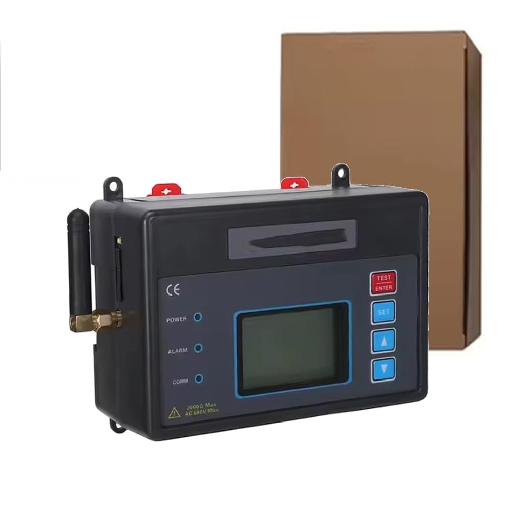 Grounding Earth Resistance Tester Meter Monitoring Online Earth Ground Tester Kit with Ground Resistance 0.01Ω-2000Ω Ground Voltage 0-600V 4G RS485 Communication